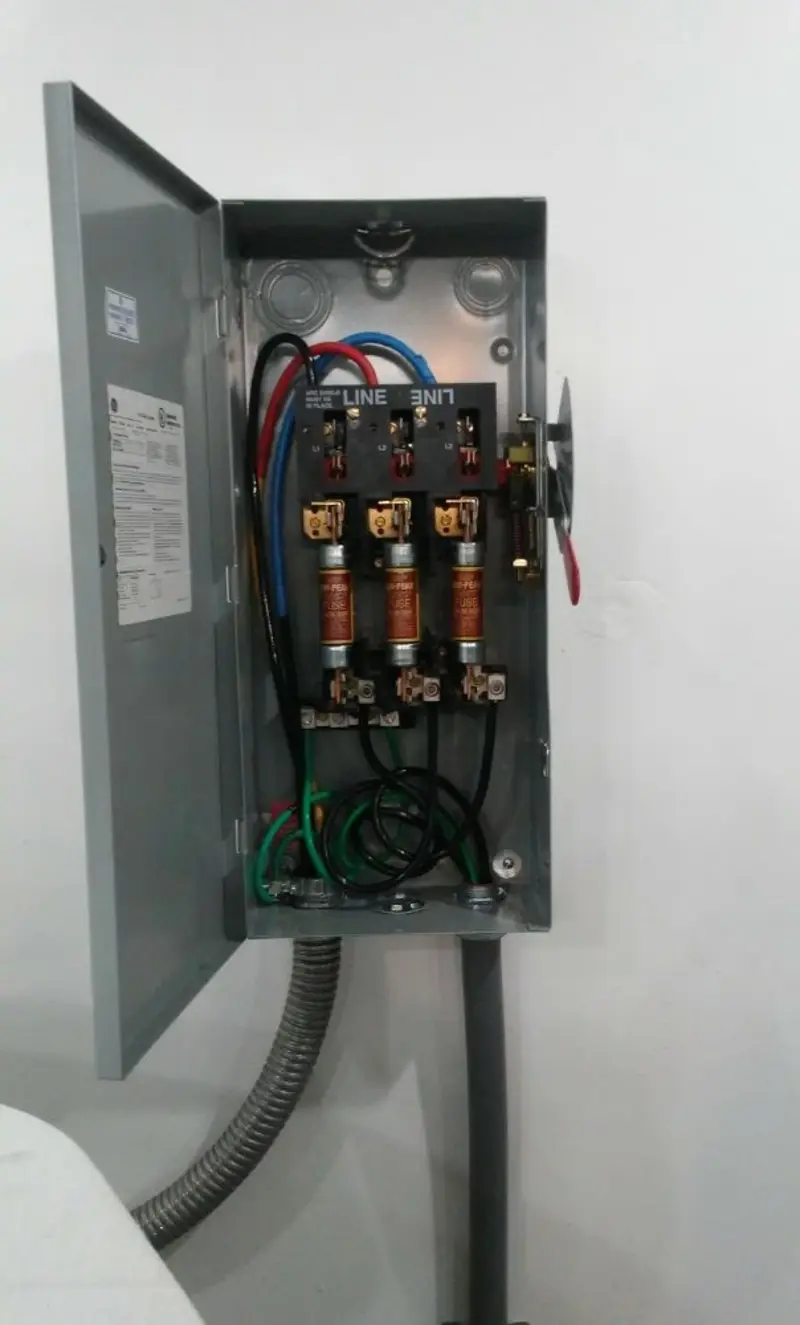 Three-phase disconnect switch installed for Electrical Wiring & Rewiring in Pembroke
